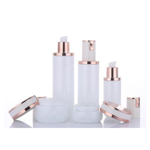 OEM ODM Luxury Empty Cosmetic Bottles 100ml 50ml Glass Cream Jar 20g 40g