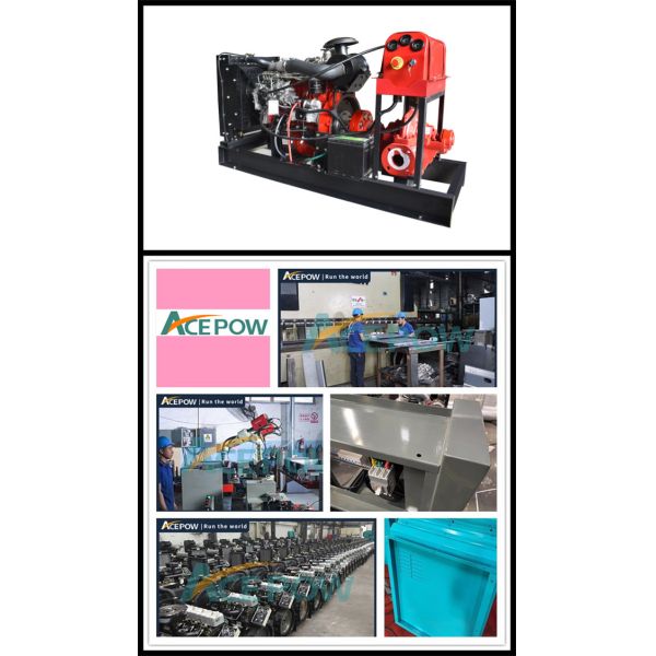 Water Cooled SS 26KW Generator Powered Water Pump