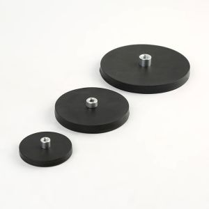Neodymium Pot Magnet 66mm Rubber Coated For Camera Hold