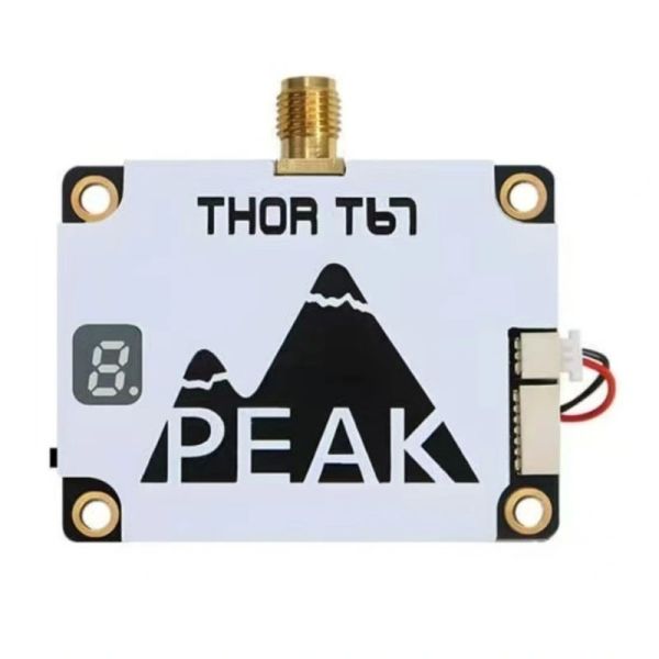 Quality PEAKFPV THOR T67 FPV VTX Video Transmitter with 6.1G-7.2G Frequency 64 Channels and Integrated 5V Camera Power wholesale
