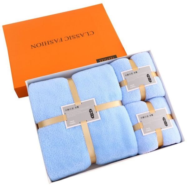 Thick Coral Fleece Soft Absorbent Face Bath Microfiber Towel for Home Hotel Spa