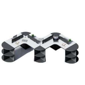 Modern Commercial Office Furniture Customizable Modular Cubicle Partition