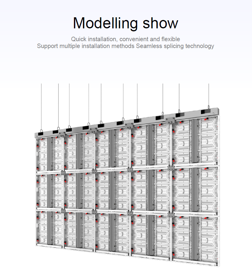 Fixed Installation Series 960*960mm 480*320 Standard module with profile aluminium cabinet