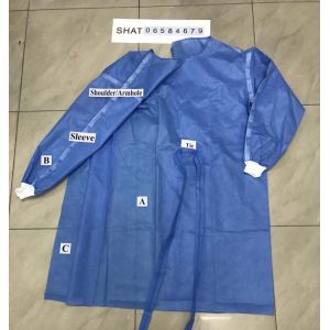 China Non Woven Fabric Blue breathable Disposable Protective Coveralls on sale