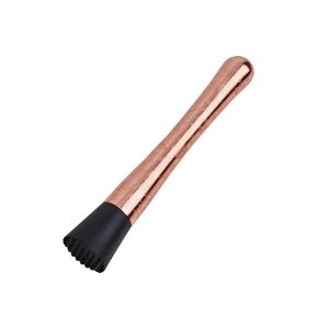 China Stainless Steel Copper Cocktail Muddler 8 Inches Old Fashioned on sale