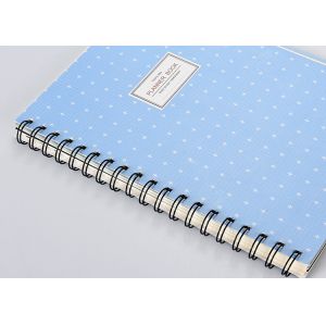 Smooth Corner Thread Stitched Plain Cover Notebooks With Spiral / Y - O Binding