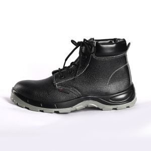 Cheap Factory Genuine Leather Breathable Work Boots with Mesh Lining and EVA Insole Safety Shoes for sale