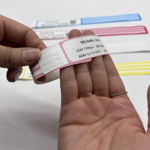 Bar Code UPC Customized Vinyl Patient Wristbands for Streamlined Processes and