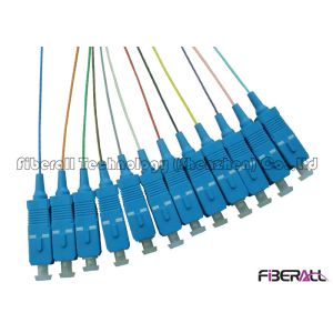 12 Colors Pigtail Fiber Optic Cable Set , SC Pigtail Single Mode High Return
