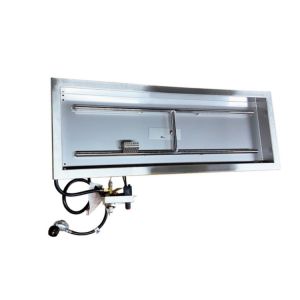 Rectangle 400x400mm Gas Propane Fire Pit Burner System With Covers