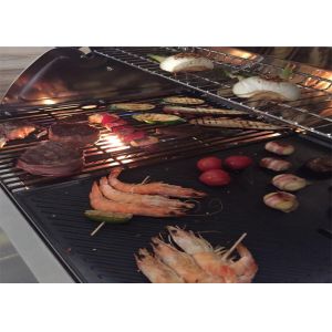 Factory price kitchen bbq insert 4 burners gas bbq grill with heat monitoring