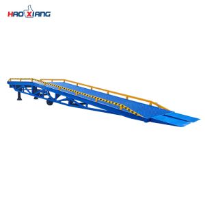 Cheap 10T Hydraulic Loading Dock Ramps Mobile Yard Ramp With Manual Control for sale