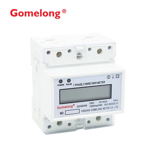 Large-Scale Integrated Circuits Single Phase Din Rail Watt Hour Meter With LCD