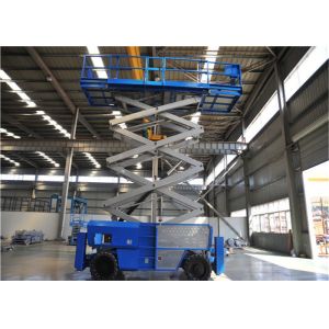 High Stability Diesel Rough Terrain Scissor Lift Generous Platform Workplace