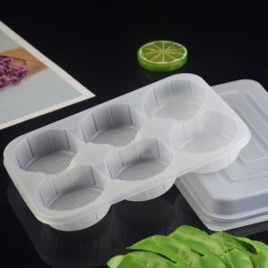 White Rectangle 19*13*2.5cm Frozen Food Tray Packaging