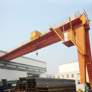 Cabin Control Semi Double Girder Gantry Crane 32t Capacity With Rail System