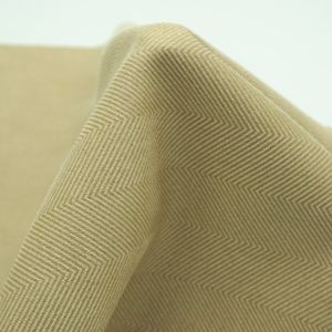 Bronzing Polyester Spandex Knitting Suede Fabric with Herringbone Style