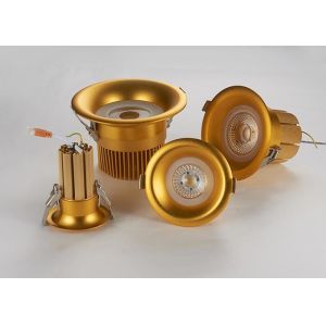 Cambered Surface Recessed LED Downlight With Pure Gold Thread Welding Solid Radiator