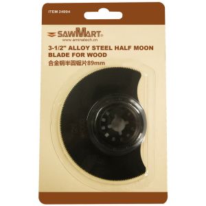 China 3-1/2 in. High Carbon Steel Multi-Tool Half-Moon Blade For Wood on sale