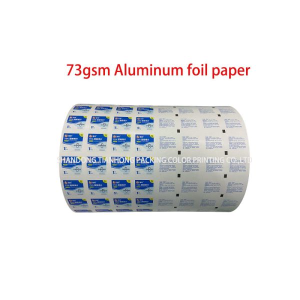 Custom Design Roll Aluminum Foil Paper for Alcohol Cotton Wrapper Light and