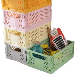 ECO Friendly PP Plastic Desk Crate Stackable Collapsible and Foldable for