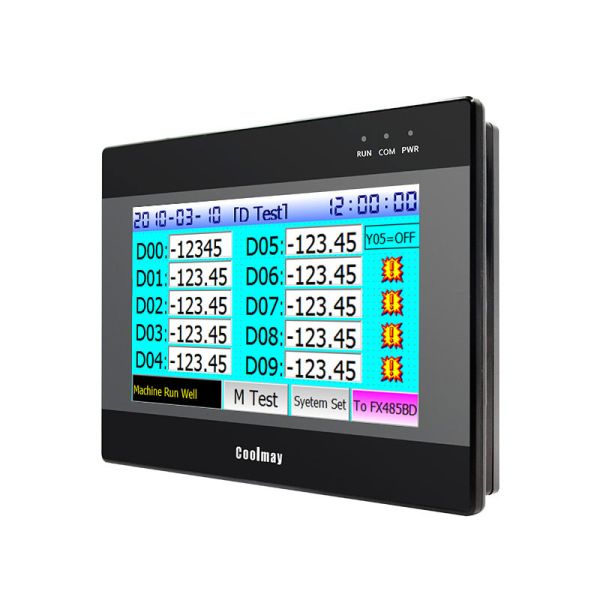 Quality 7 Inch Modbus Hmi Plc All In One Plc Programmable Controller 24digital Input 24digital Output wholesale