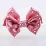 Headband Baby Girl Hair Accessory Ribbon Bow Customiazed Size With Pearl