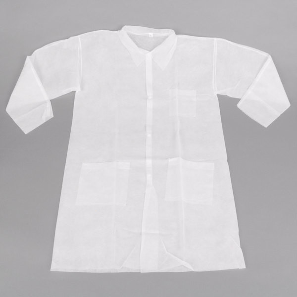 S&J Disposable 3 pocket PP/SMS/Spunlace children chemistry laboratory lab coat