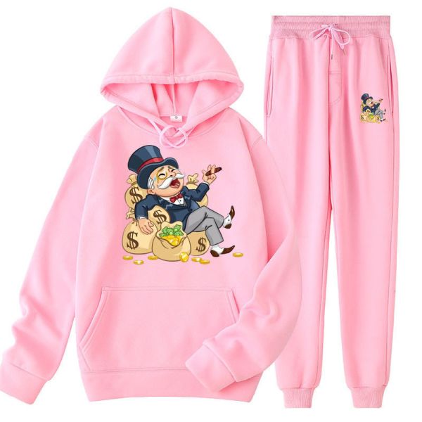 Solid Color Pullover Sweater Hoodies Sweatpants Mens Joggers XS - XXXXL