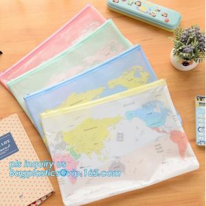 Cheap PVC slider promotional packaging bag, pe zipper bag/zipper document bag/zipper file folder bag,Mesh Bag File Document Ba for sale