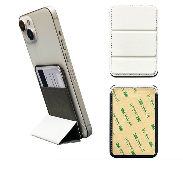 PU Leather Blank Sublimation Phone Card Holder Magnetic Phone Stand Wallet Bag Card Holder
