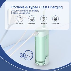 IPX7 Retractable oral irrigator Water Flosser Professional Cordless Dental Mini