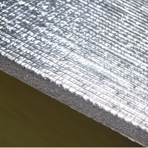 Closed Cell Foam Insulation XPE/ IXPE Backed Adhesive / Aluminum Foil For HVAC
