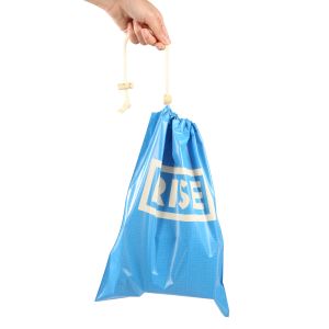Printed Dual Layers Medicine LDPE Plastic Drawstring Bag