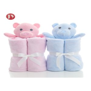 China Wholesale Baby Blankets, Animal Design Baby Blankets With Plush Toys on sale