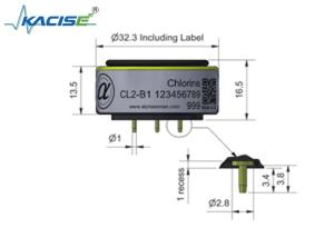 Cheap 20 Range Resolution 0.02 CL2-B1/CL2-B1 Chlorine Sensor for Accurate Detection for sale