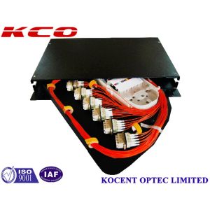 ODF Distribution Fiber Optic Termination Box OM4 OM5 1U 24 Port Rotating Splice