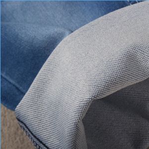 Cheap 58 60&quot; Width 7.5oz Double Layer Imitate Knit Raw Denim Fabric For Jeans for sale