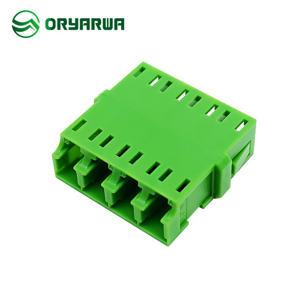 Quality Asymmetric Welded Type LC Fiber Optic Adapter Ceramic Sleeve Flangeless Quad wholesale
