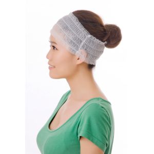 Free Size Disposable Soft Nonwoven Polypropylene Hairband With Elastic Around