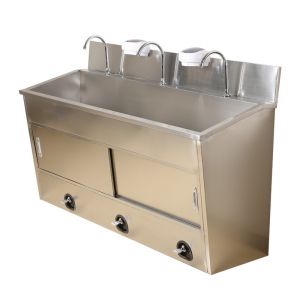Workshop Operation Medical Stainless Steel Sink Hand Wash Sink SUS201 With Tap