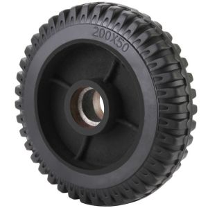 8 Inch Mold On Rubber Cast Iron Wheel