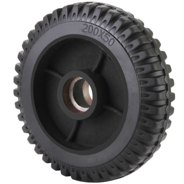 Quality 8 Inch Mold On Rubber Cast Iron Wheel wholesale