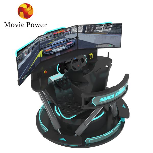 Quality 5.0KW F1 Car Racing Simulator Driving Game Machine 6 Dof Motion Platform With 3 Screen wholesale