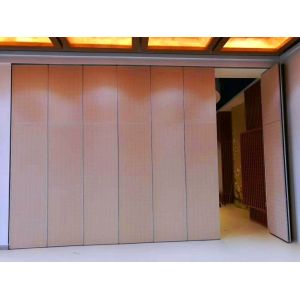 Height 4m Sliding Door Hanging Rollers Movable Partition Walls For Restaurant /