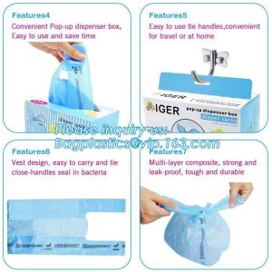 Baby nappy bag with scented diaper sacks, Diapers bag for newborn,disposable