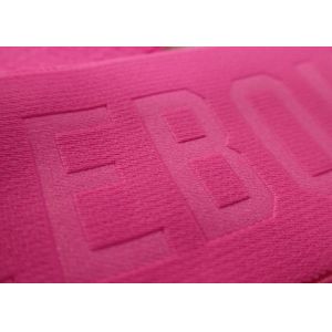 Embossed 3D Raised Name Logo Patches Adhesive Hook And Loop Tape For Sportswear