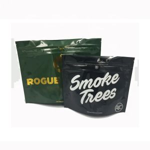 Aluminium Foil Exit Packaging Stand Up Pouch Child Resistant Mylar With Zipper