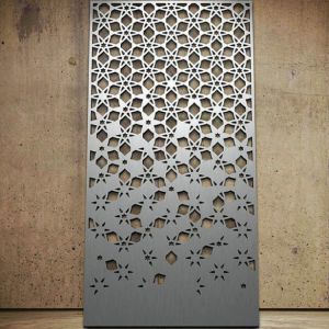 Silver Vertical Decorative Aluminium Fence Panels For Garden