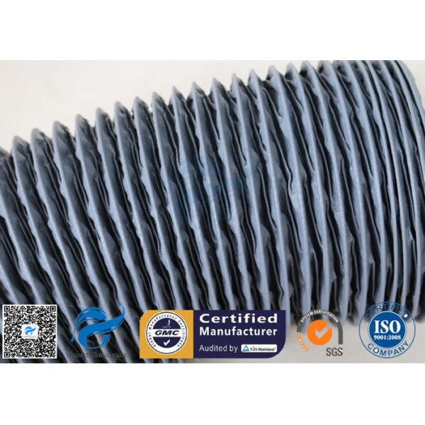 Quality Waterproof  Grey PVC Coated Fiberglass Fabric 0.25mm Air Ducting Cloth wholesale